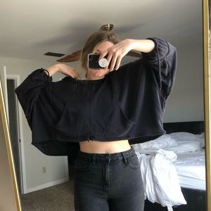 Free People cropped hoodie